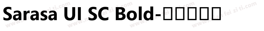 Sarasa UI SC Bold字体转换